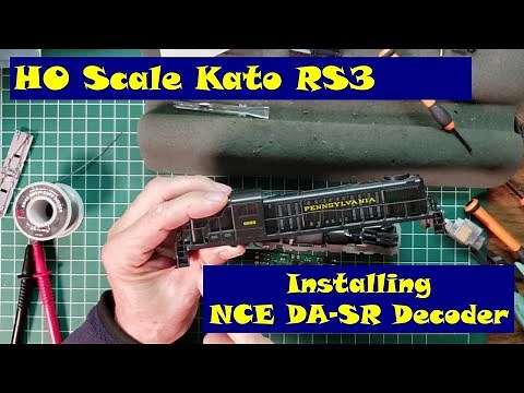 HO Kato RS3 Install of NCE DA-SR decoder