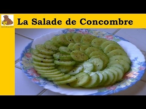 La salade de concombre (rapide, facile, inratable)