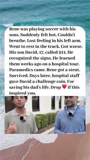 TEEN SAVED HIS DAD USING SIGNS HE LEARNED ON HOSPITAL TOUR🙏💪