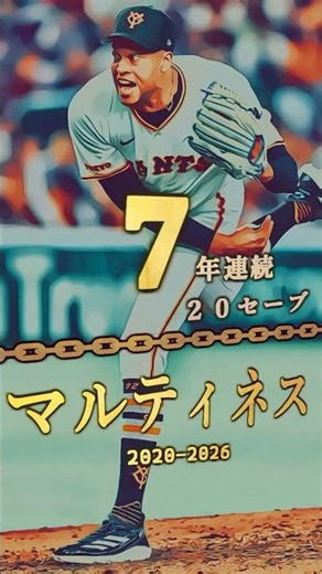 【マルティネス】4年以上連続20セーブ 達成者まとめ【プロ野球】【7年連続20セーブ】