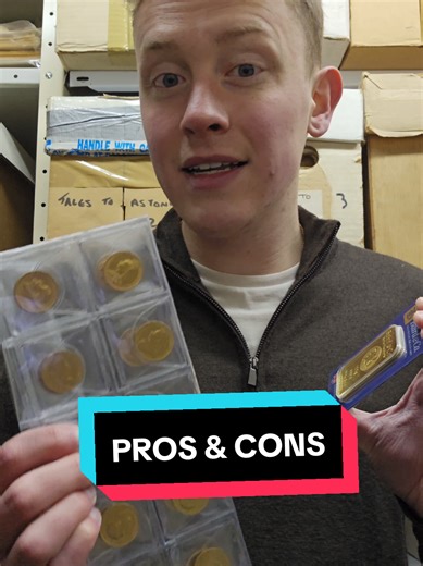 Pros and Cons of Investing in Gold Bars vs. Coins