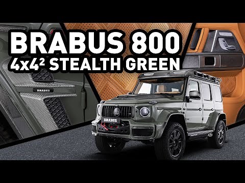 #BRABUS 800 4x4² Stealth Green based on Mercedes-AMG G63 4x4² | The Wild Side of Luxury!