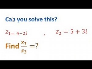 division of complex numbers z1÷z2