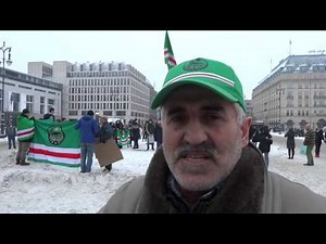 Демонстрация чеченцев в Берлине
