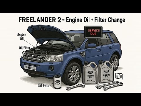 How to change the Engine Oil Filter on Land Rover Freelander 2 / Evoque 2.2L Service