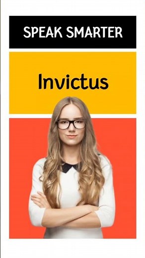 Invictus meanings.. #shorts #howtoimprovespokenenglish