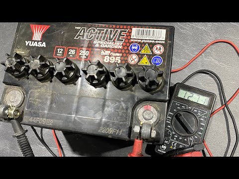 Tester une batterie 12v avec un multimètre / Différence entre une batterie ok et l’autre HS
