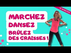 15 min ACTIVE WALKING - Walk, dance and burn fat with brisk walking at home