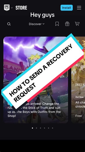 HOW TO SEND IN A RECOVERY REQUEST #epicgames #fortnite #recovery #hacked