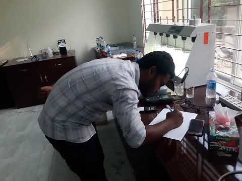 Jar Test at Laboratory for Modunaghat Water Treatment Plant