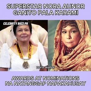 521K views · 10K reactions | Nora Aunor ganito pala karami ang awards at nominations na natanggap at wala paring nakakapantay #NoraAunor | Celebrity Buzz PH | Facebook