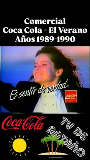 tv de antaño 📺 on Instagram: "Hoy 21 de diciembre, le damos la bienvenida al verano con este comercial de Coca Cooa acompañado por una banda sonora y la melodia de "Es sentir de verdad" en su version orquestal ☀️🎶 #retrochile #tvretro #nostalgia #vintage #chile80s90s #cocacolachile #verano"