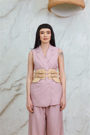 Nude Leather Corset Belt, Wide Leather Belt Women, Waist Corset Belt - Etsy UK