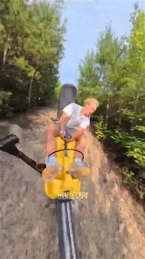 This boy lost control of the train in the mountains #trendingshorts