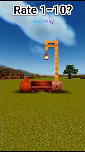 park bench design in minecraft #shorts