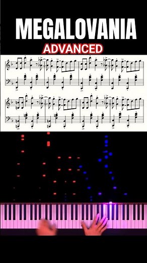 Megalovania - Undertale - Advanced Piano Tutorial (Full video in description)