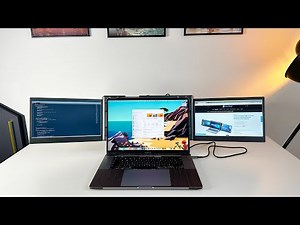 Kwumsy P2S - A Foldable & Versatile Triple Monitor Extender for your Laptop!