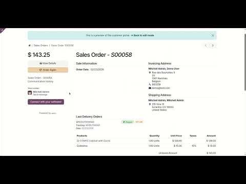 Colissimo Shipping Integration - Portal Tracking Odoo