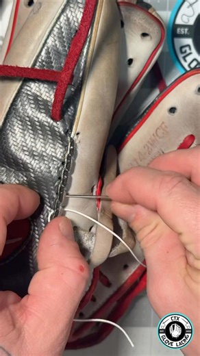 This was a fun one! Learned how replace some hand sewn welting on this Rawlings HOH! Cleaned and conditioned with @ballplayersbalm Laces from @buyfastpitchgloves Hand sewn welting by me! #ctxglovelacing #ballplayersbalm #gloverepair #gloverelace #glovework | CTX Glove Lacing