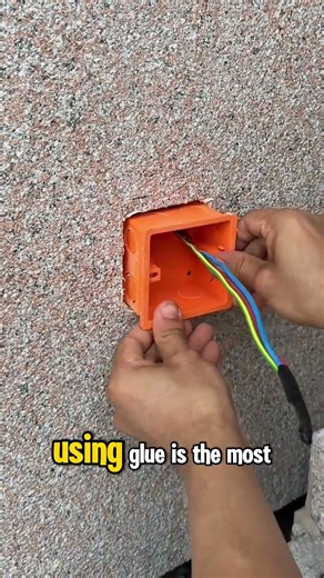 GLUING an Outdoor Socket Back Box on Stone — Why This Two-Component Glue is Stronger Than Screws