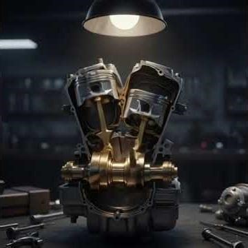 Motorcycle Engine (3D Animation)