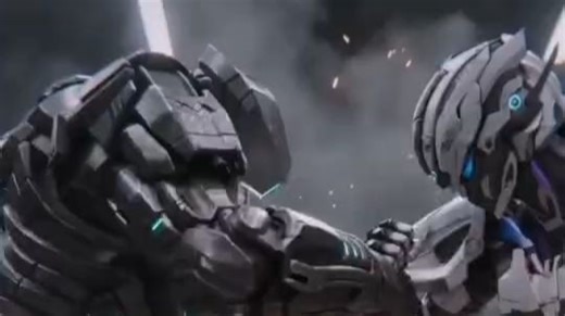 ai生成纳米核心巴德尔与提尔激烈战斗