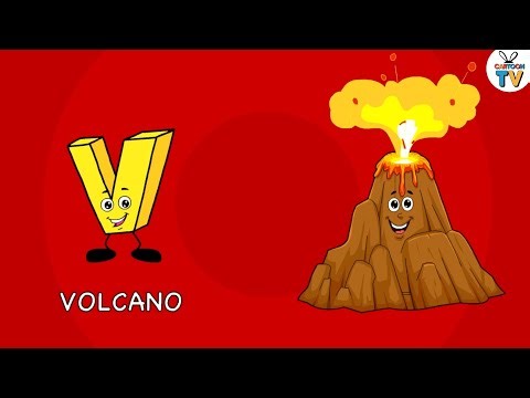 V is for Volcano Alphabet Learning Song and Kids Rhyme