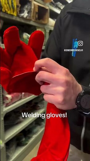 Meet the Weld Red Leather Gloves 🔥