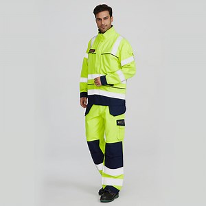[Hot Item] Factory Supply Oil and Gas Worker High Visible Workwear Construction Work Uniform