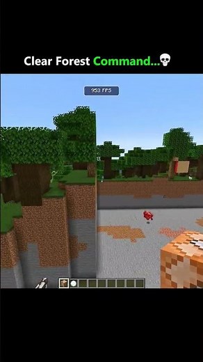 Minecraft Clear Forest Command 🤯
