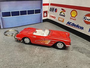 60 Corvette Keychain, 1960 Corvette C2 Keychain, Corvette Keychain, Custom Vette Keychain - Etsy