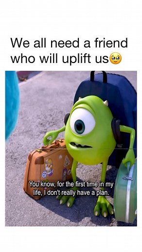 Motivational & Relatable on Instagram: "He said exactly what he needed to hear 🎬: Monsters University Ever since he was a kid monster, Mike Wazowski (Billy Crystal) has dreamed of becoming a Scarer. To make his dream a reality, he enrolls at Monsters University. During his first semester, he meets Sulley (John Goodman), a natural-born Scarer. Sulley and Mike engage in a fierce rivalry that ultimately gets them both kicked out of MU’s elite Scare Program. To make things right, Mike and Sulley — 