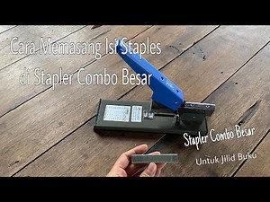 Cara Mengisi Isi Staples ke Stapler Combo Besar untuk Menjilid di Perjilidan #jilid #caramudah