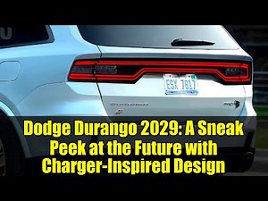 Dodge Durango 2029: A Sneak Peek at the Future with Charger-Inspired Design