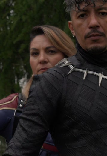 Wakanda Protectors: Captain Marvel and Black Panther Cosplay