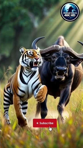 Tiger vs Buffalo Fight | Brutal Wildlife Predator Battle