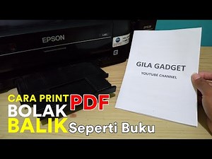 How to Print Double-Sided PDF Files Like a Book on an Epson Printer