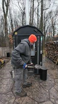 How I Clean the Reaction Chamber on a Gasification Wood Boiler #centralboiler #maintenance #upkeep