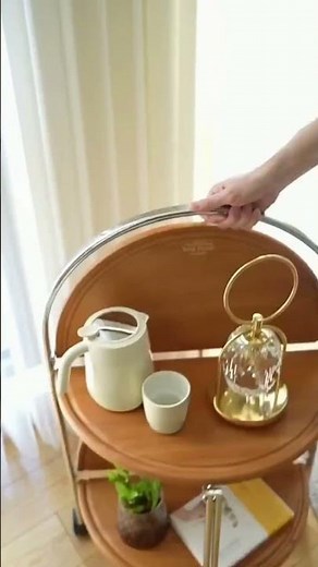 使わない時はスリムに！収納できるキッチンワゴンが神✨