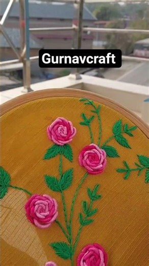 Bullion stitch embroidery designs/handwork/needle work/embroidery designs