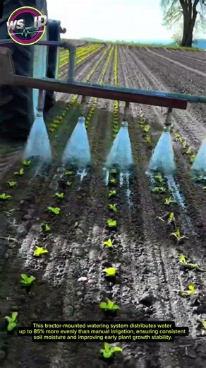 Precision Crop Watering Transformation Creating Uniform Growth Rows