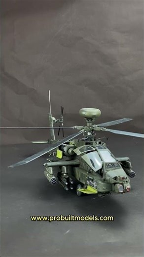 PreBuilt AH-64D Apache Longbow in 1:35 scale.