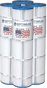 Optimum Pool Technologies Pool Filter 4-Pack Compatible Replacement for Swim Clear C4500, C4520; Replaces CX875XRE, Unicel C-7489, Filbur FC-1275, & Pleatco PA112 Filter Cartridges