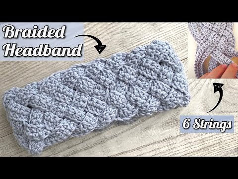 EASY 6-Strings Braided Headband | Crochet Headband Tutorial