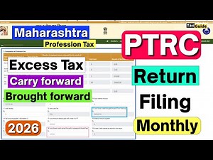 File PTRC Return FY 2025-26 Maharashtra | Monthly PTRC Return New MAHAGST 2026 | PTRC Monthly Return