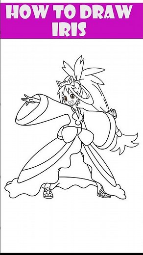 iris pokemon character Drawing