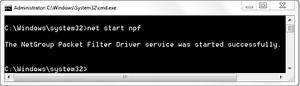 Npf Driver Isn T Running