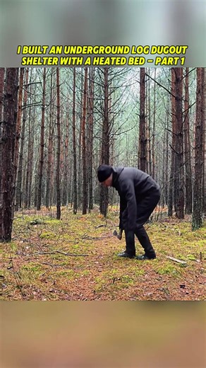 Building an Underground Log Dugout Shelter