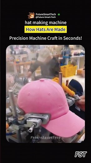 How Hats Are Made — Precision Machine Craft in Seconds!