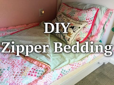 DIY Zipper Bedding (using sheets and blankets you already have)